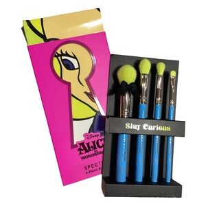 SPECTRUM x Disney Alice in Wonderland “Stay Curious” Makeup Brush Set NIB